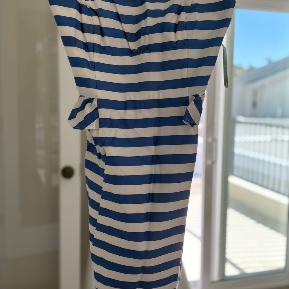 Lilly Pulitzer Blue and White Striped Dress